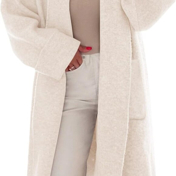 Womens Long Cardigans Oversized Chunky Knit Coatigan Fall Trendy Open Front Swea - Picture 1 of 6